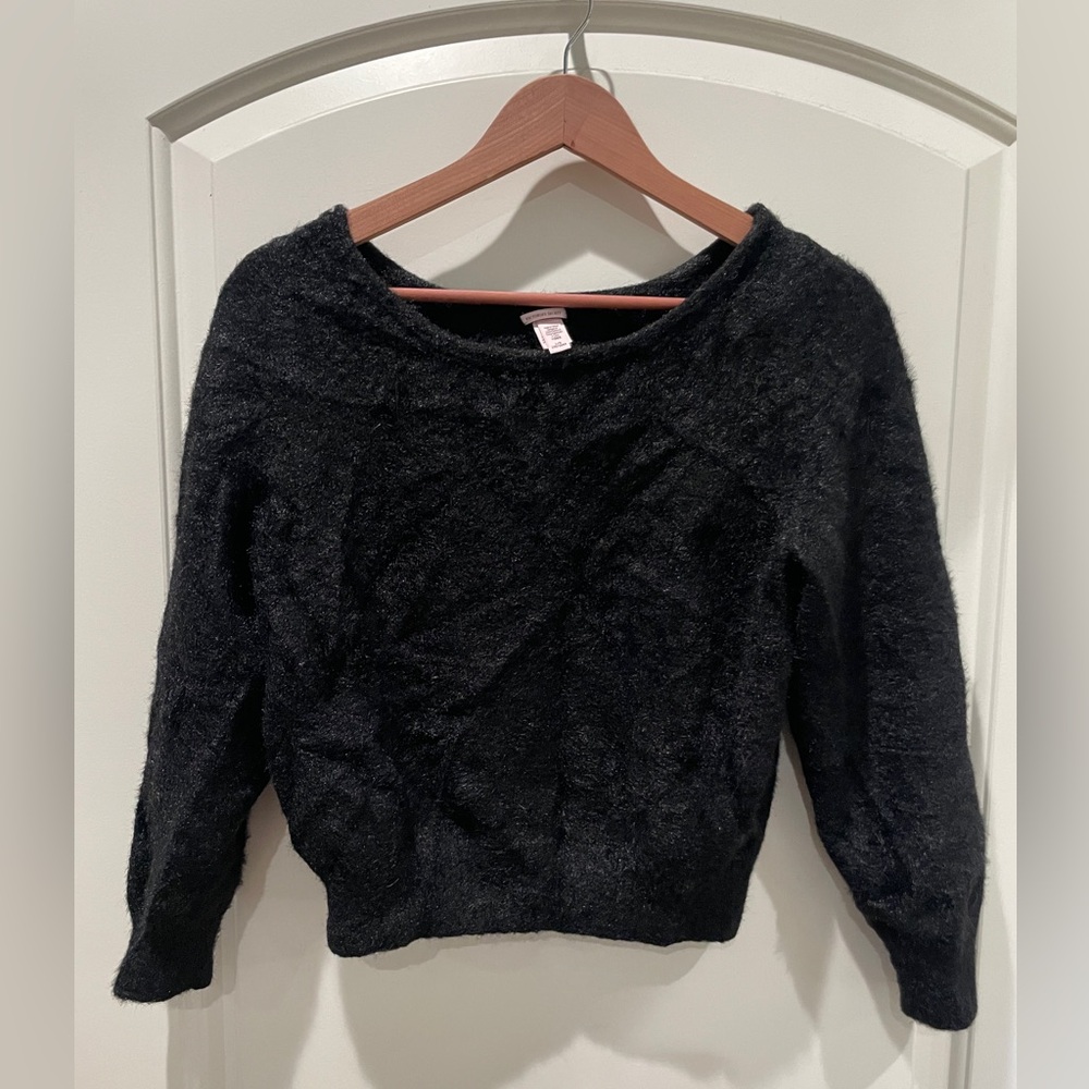 Victorias Secret Black  Fuzzy Sweater